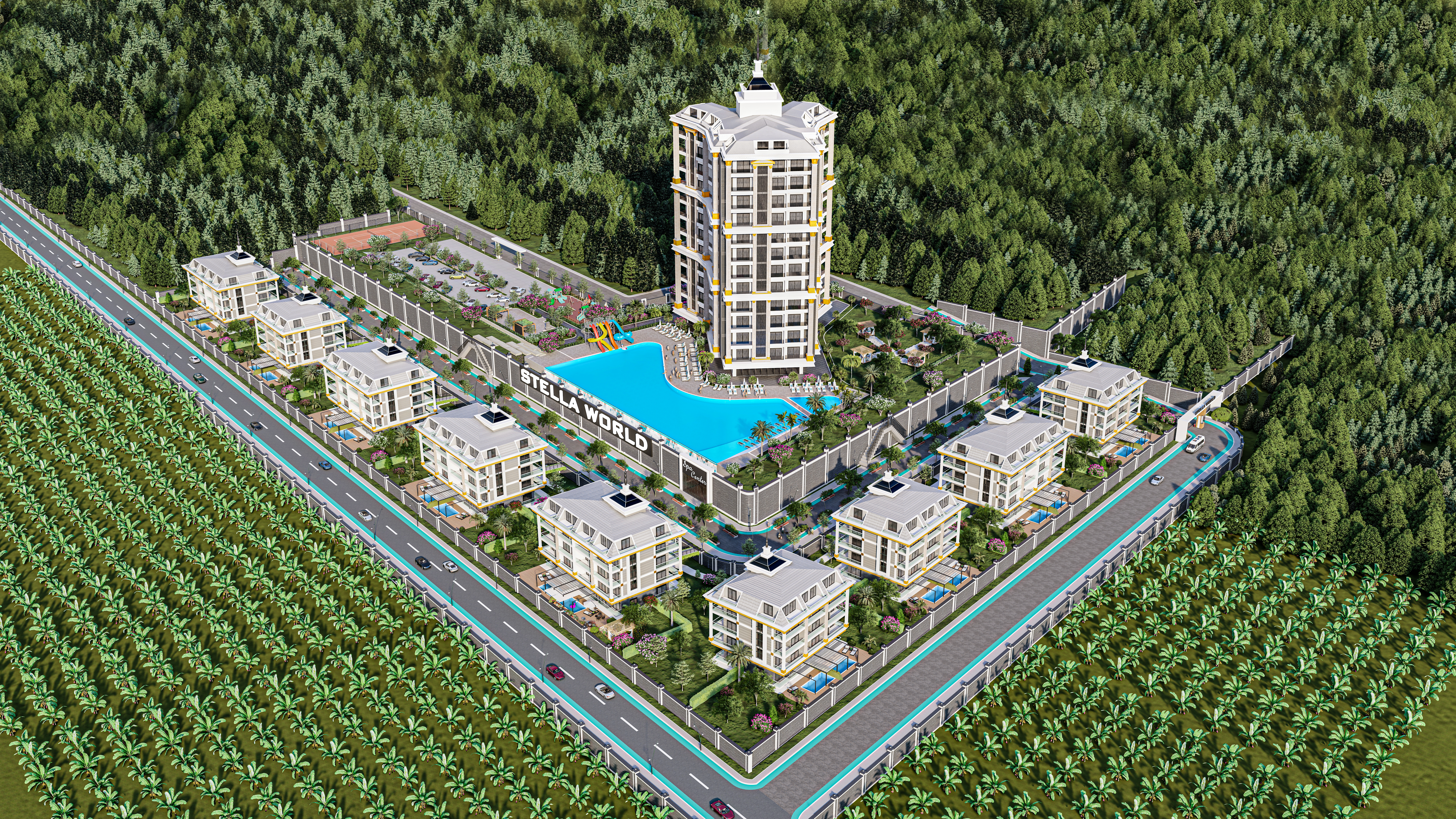 Luksusowy kompleks mieszkaniowy w Mahmutlar - 1+1 - 2+1 - 3+1 - 4+1 + Garden Duplex Luksusowy kompleks mieszkaniowy w Mahmutlar - 1+1 - 2+1 - 3+1 - 4+1 + Garden Duplex