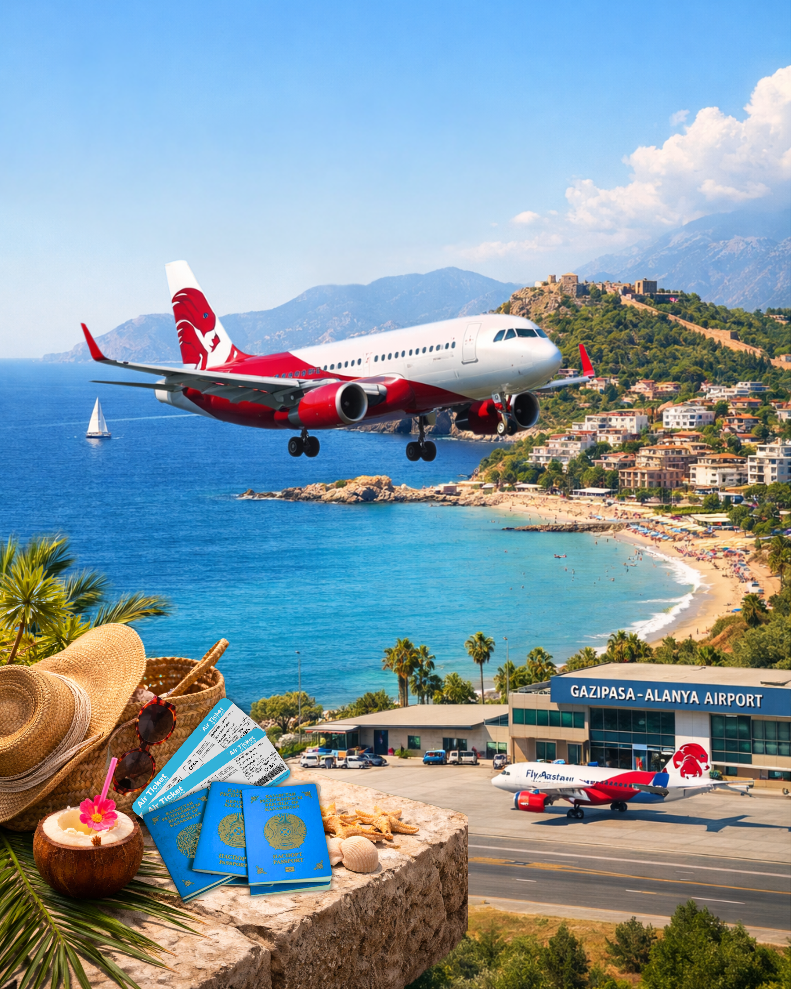 Kazakistan’dan Alanya’ya direkt uçuşlar 2026 yazında başlıyor!